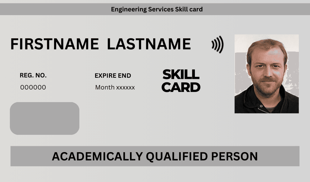 ESS White Academic Qualified Person Card image