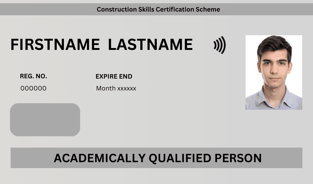 CSCS White Academically Qualified Person Card